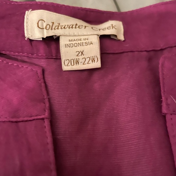 GUC Coldwater Creek sleeveless shell, purple, 2X - Picture 2 of 3